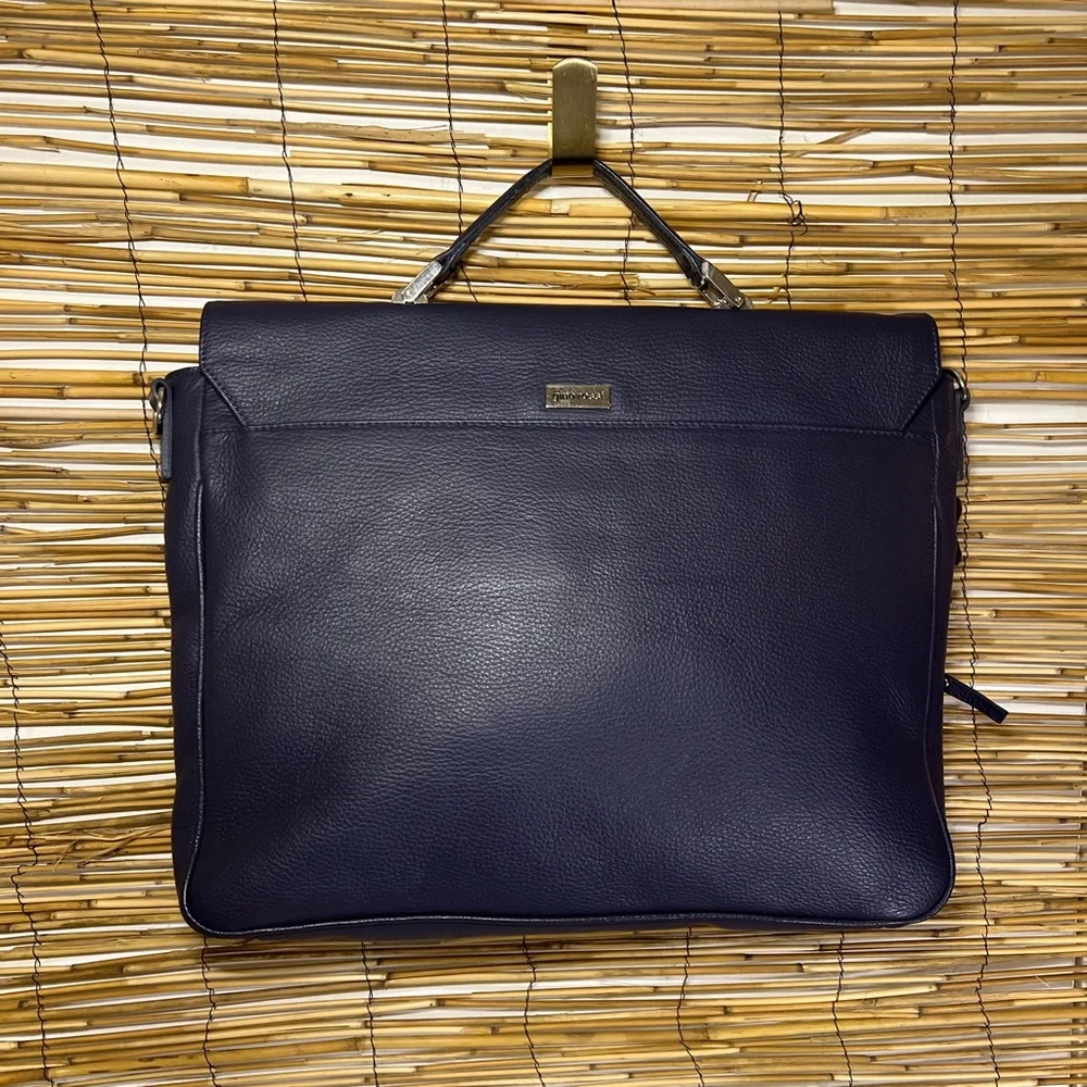 Gino Rossi Elegant Navy Leather Men's Bag
